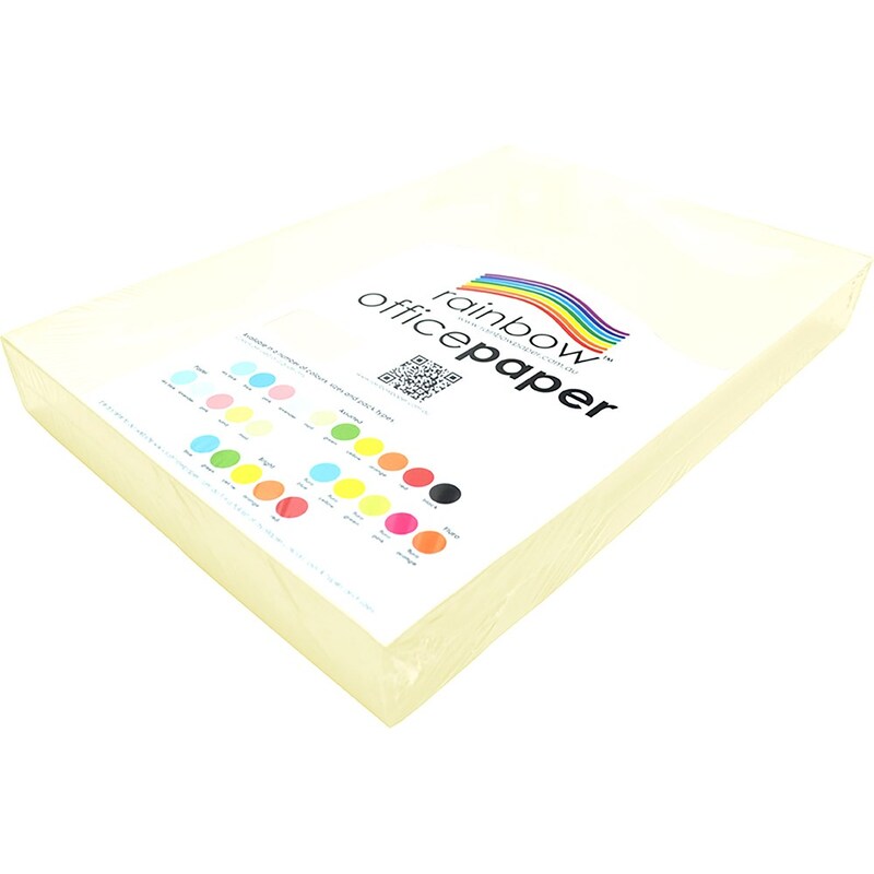 Rainbow Office Copy Paper A3 80gsm Ivory Ream of 500