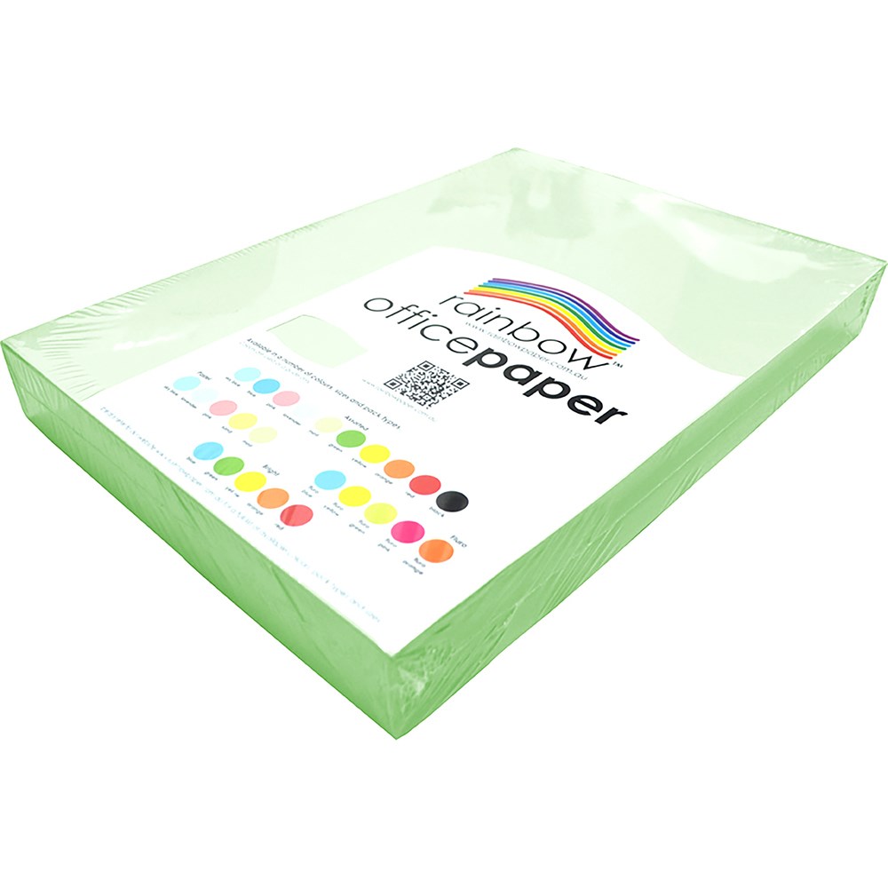 Rainbow Office Copy Paper A3 80gsm Mint Ream of 500