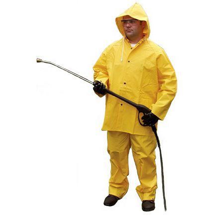 3 PCS FR Yellow PVC Rainsuit
