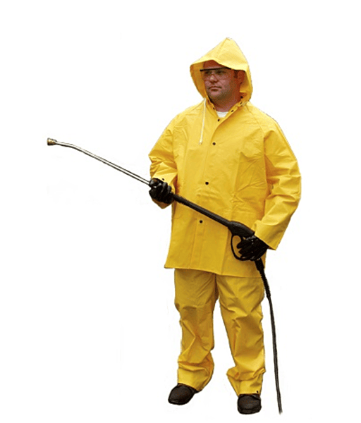 3 PCS FR yellow PVC Rainsuit