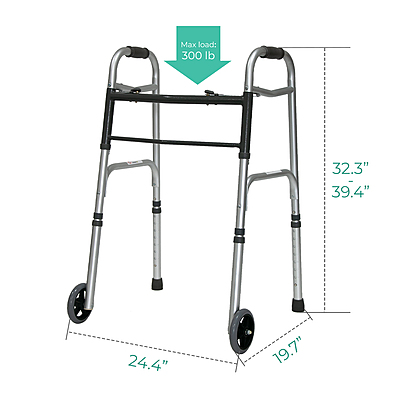 3008 Front-Wheel Folding Walker