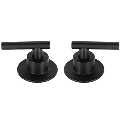 Juego de 2 manerales para regadera, palanca, negro, Tubig, 46877 - TBMR-62M Juego de 2 manerales para regadera, palanca, negro, Tubig, 46877 - TBMR-62M