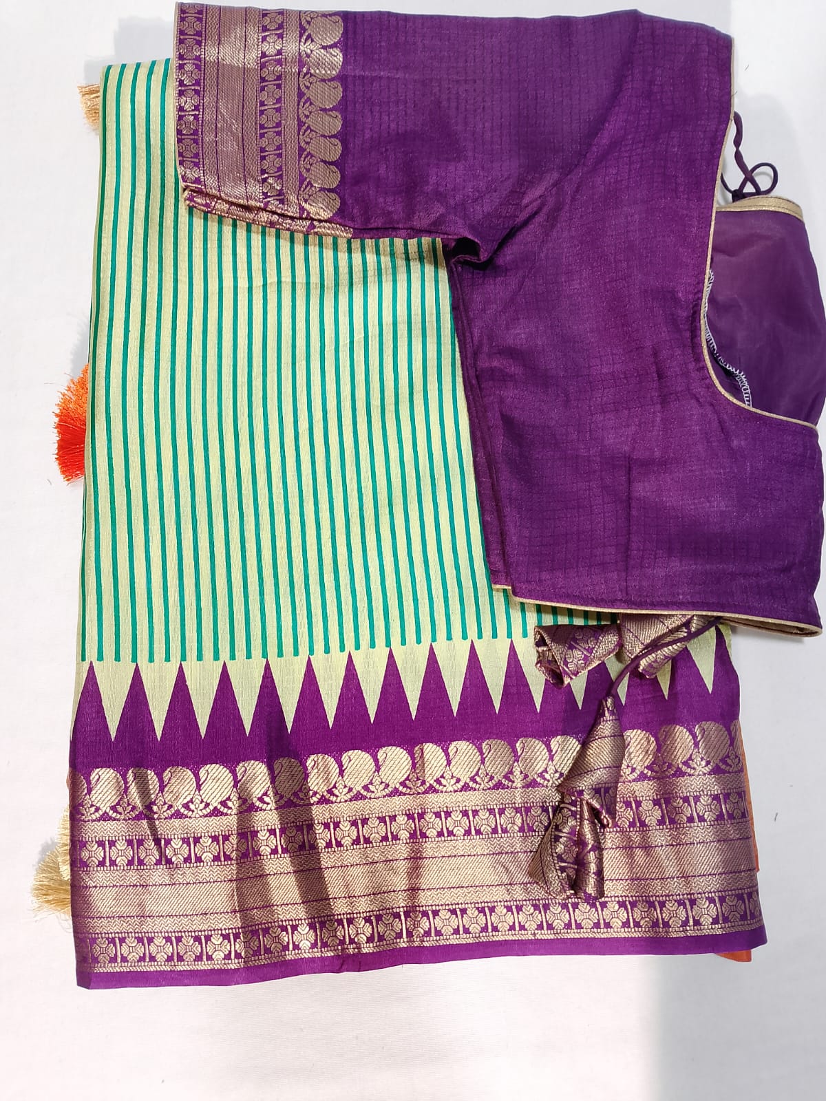 J594: Ready To Ship Beautiful Saree With Stitched Blouse