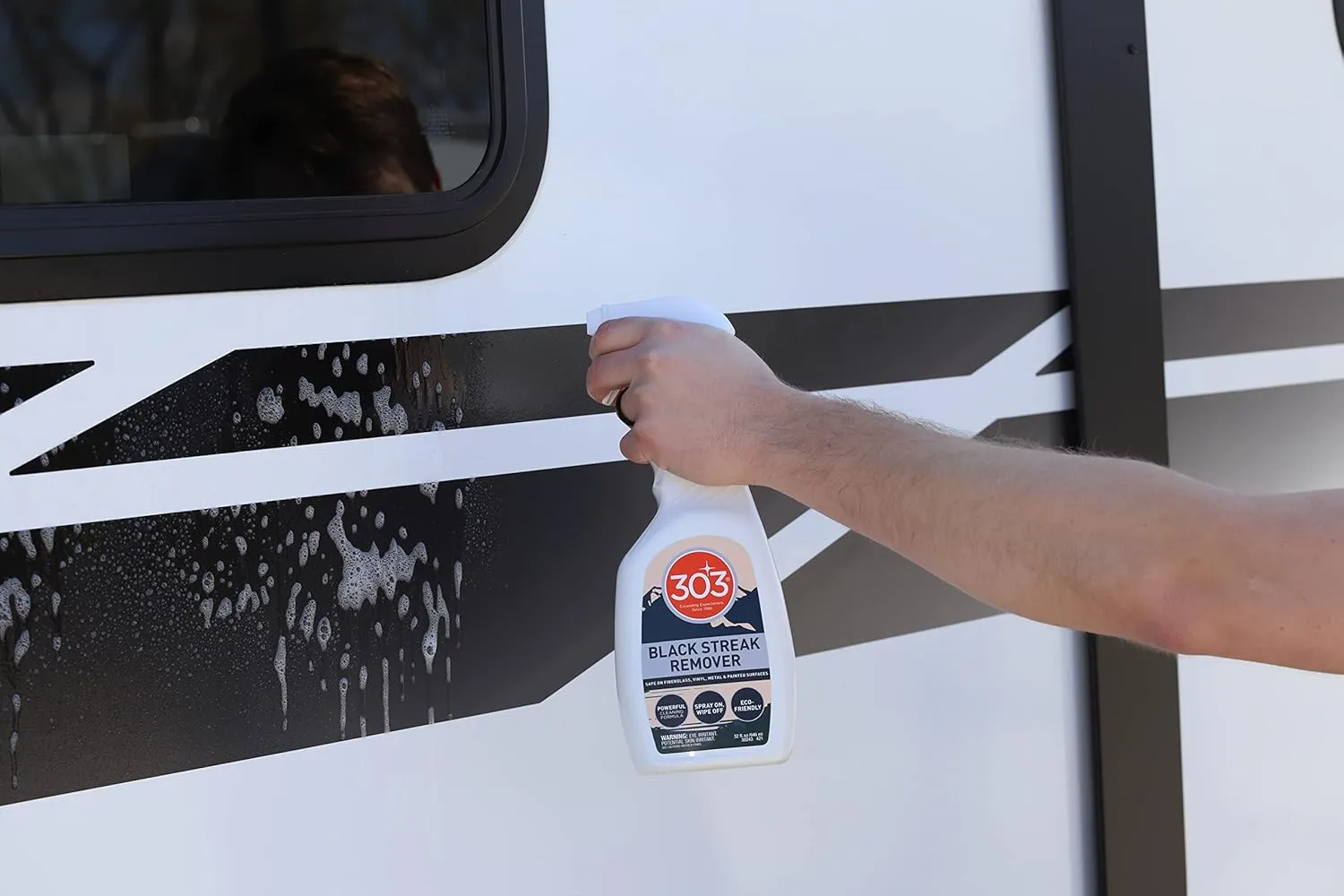 303 Products Black Streak Remover - Removes Black Streaks and Dirt, Provides A Clean, Streak-Free Finish on RVs, Campers