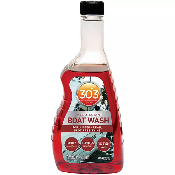 303 Products Marine Boat Wash with UV Protectant - For A Deep Clean, Spot Free Shine - 30 Day UV Protection - Removes Salt
