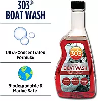 303 Products Marine Boat Wash with UV Protectant - For A Deep Clean, Spot Free Shine - 30 Day UV Protection - Removes Salt