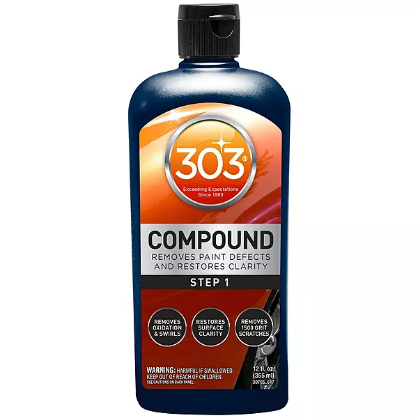 303 Products Compound - Removes Paint Defects and Restores Clarity - Removes Oxidation and Swirls