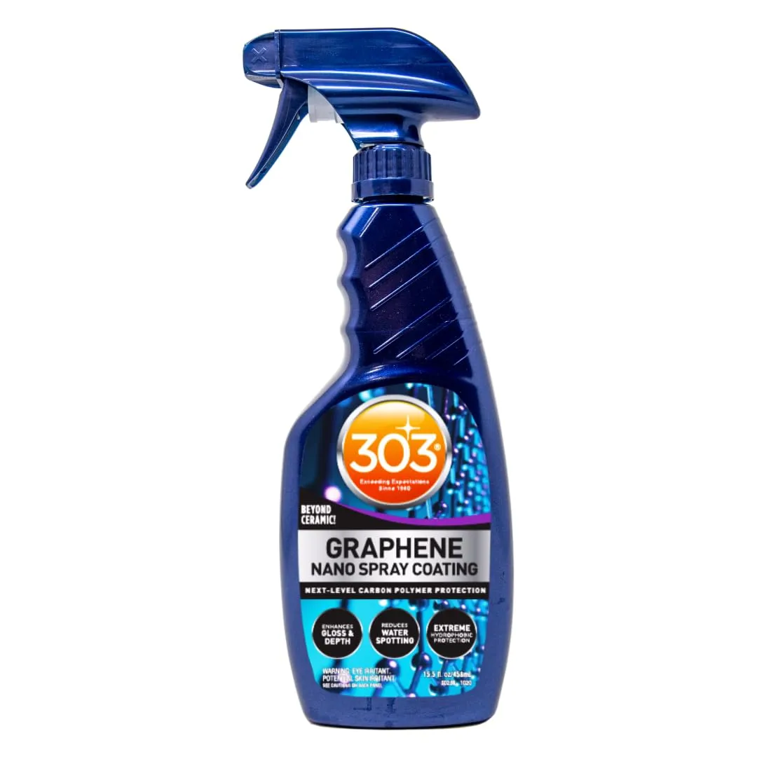 303 Products Graphene Nano Spray Coating - Enhanced Gloss & Hydrophobic Protection, 15.5 oz