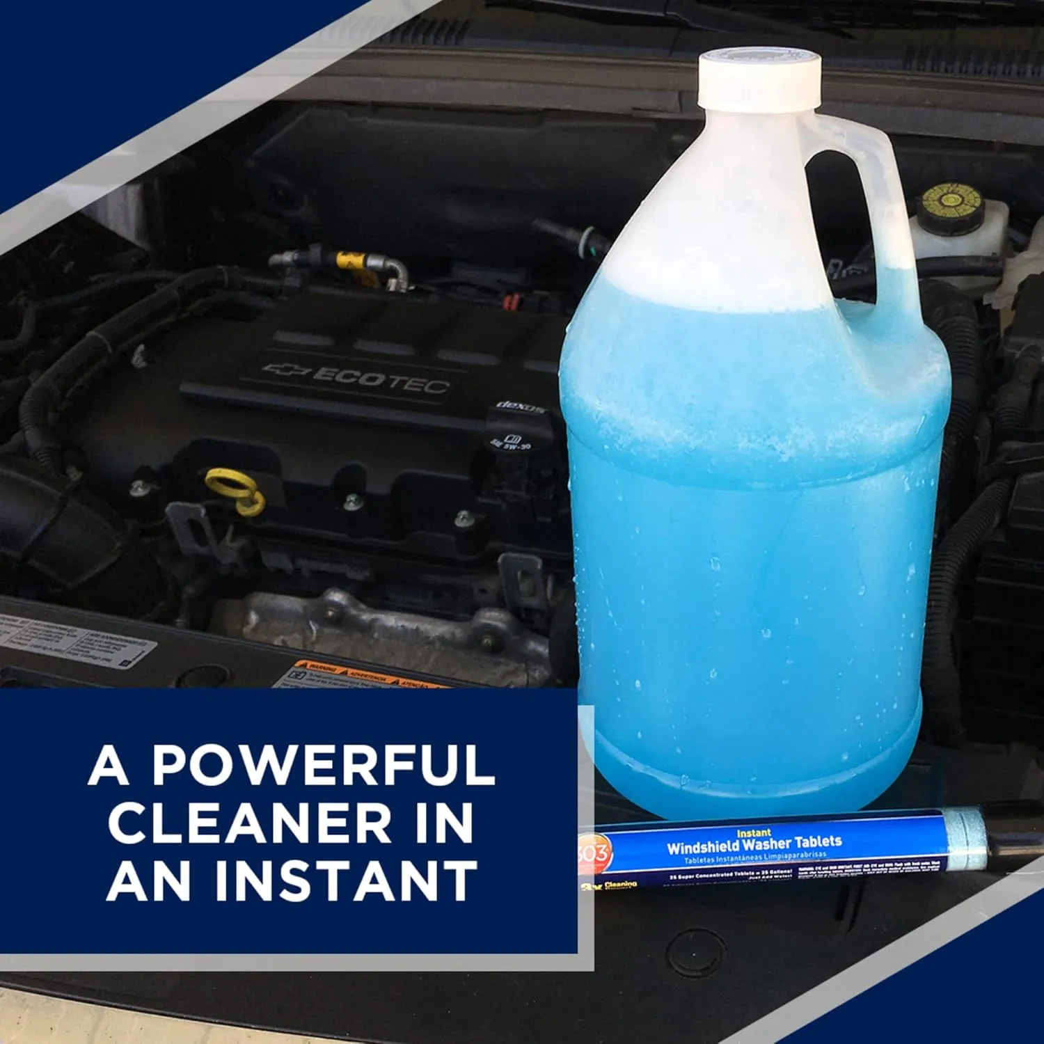 303 (230395) Products Automotive Instant Windshield Washer - 3x Cleaning Power - Super Concentrated Tablets - Just Add Water, 25 Tablet 25 Count (Pack of 1)