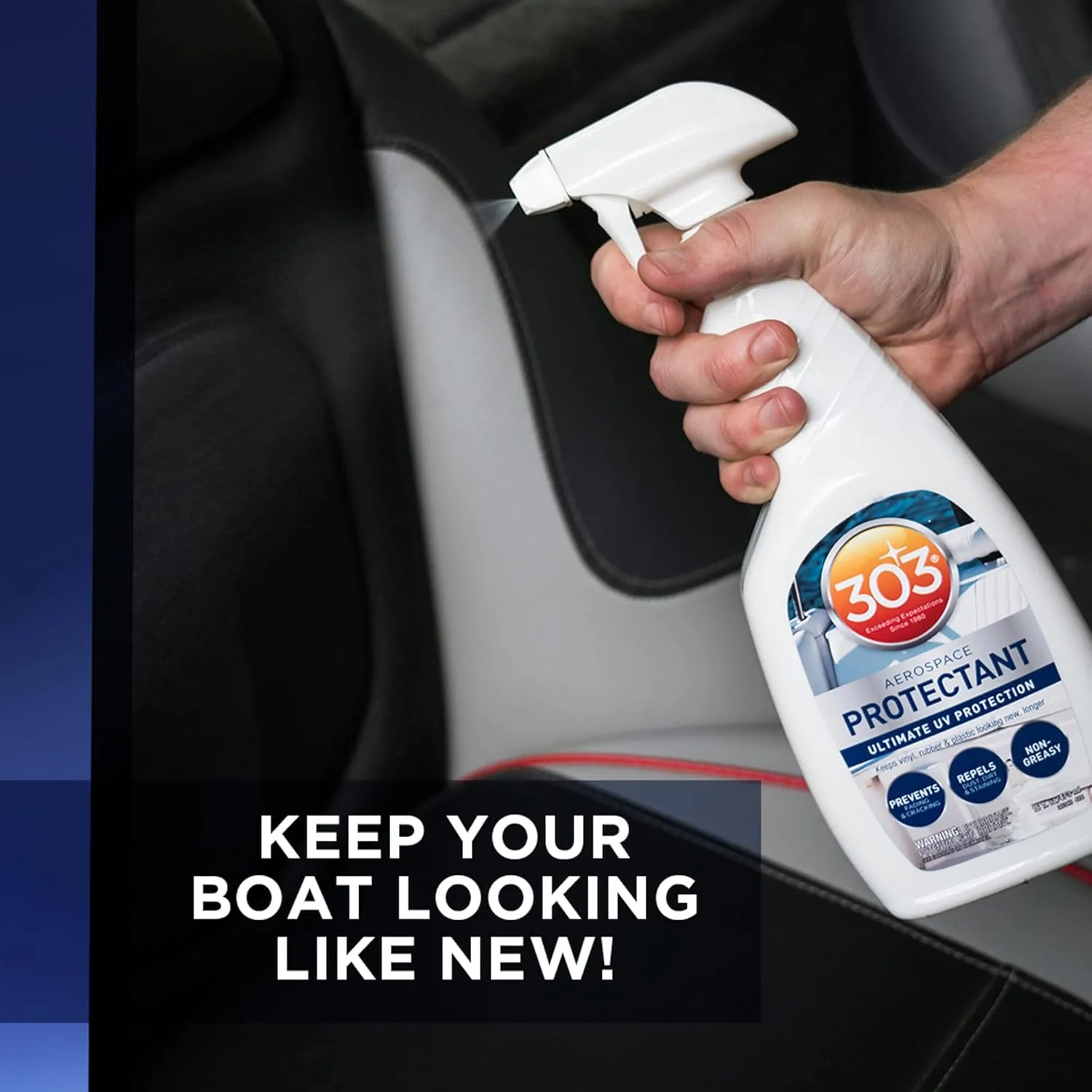 303 Products Marine Aerospace Protectant Spray – UV Protection, Repels Dust, Dirt, & Staining, Matte Finish