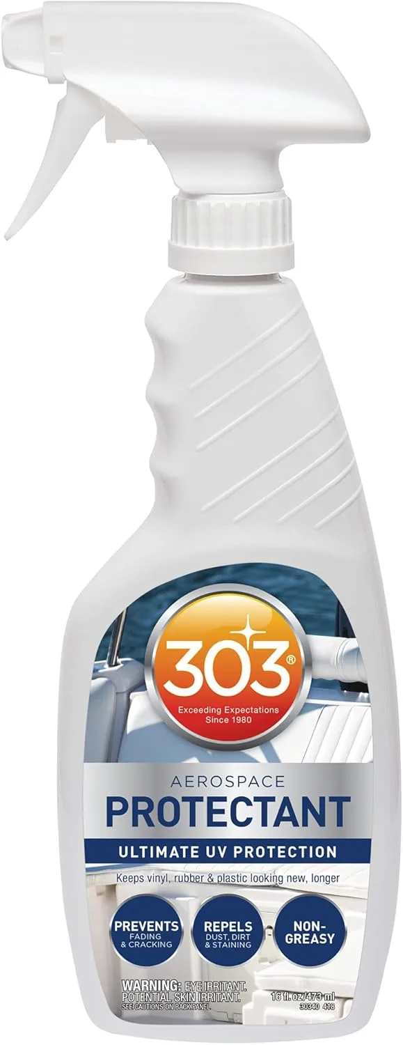303 Products Marine Aerospace Protectant Spray – UV Protection, Repels Dust, Dirt, & Staining, Matte Finish