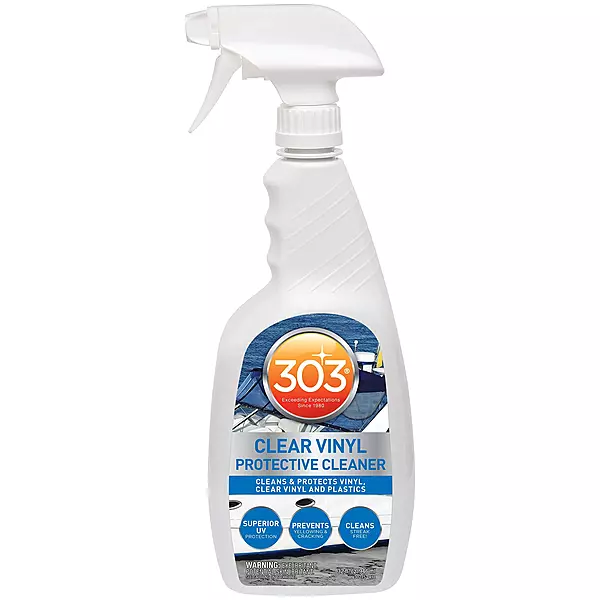 303 Products Marine Clear Protective Cleaner - Cleans and Protects Vinyl and Plastics, Provides Superior UV Protection