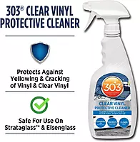 303 Products Marine Clear Protective Cleaner - Cleans and Protects Vinyl and Plastics, Provides Superior UV Protection