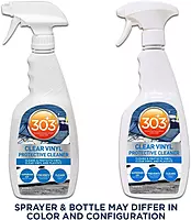 303 Products Marine Clear Protective Cleaner - Cleans and Protects Vinyl and Plastics, Provides Superior UV Protection