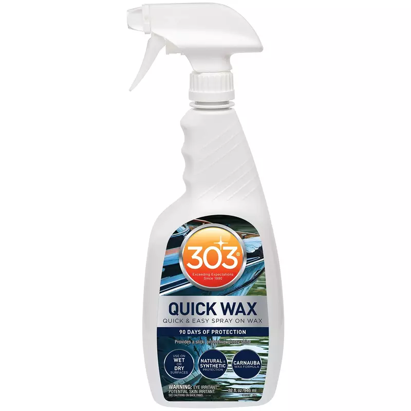 303 Marine Quick Wax - Quick & Easy - 90 Days Of Protection - Provides a Slick, Protective