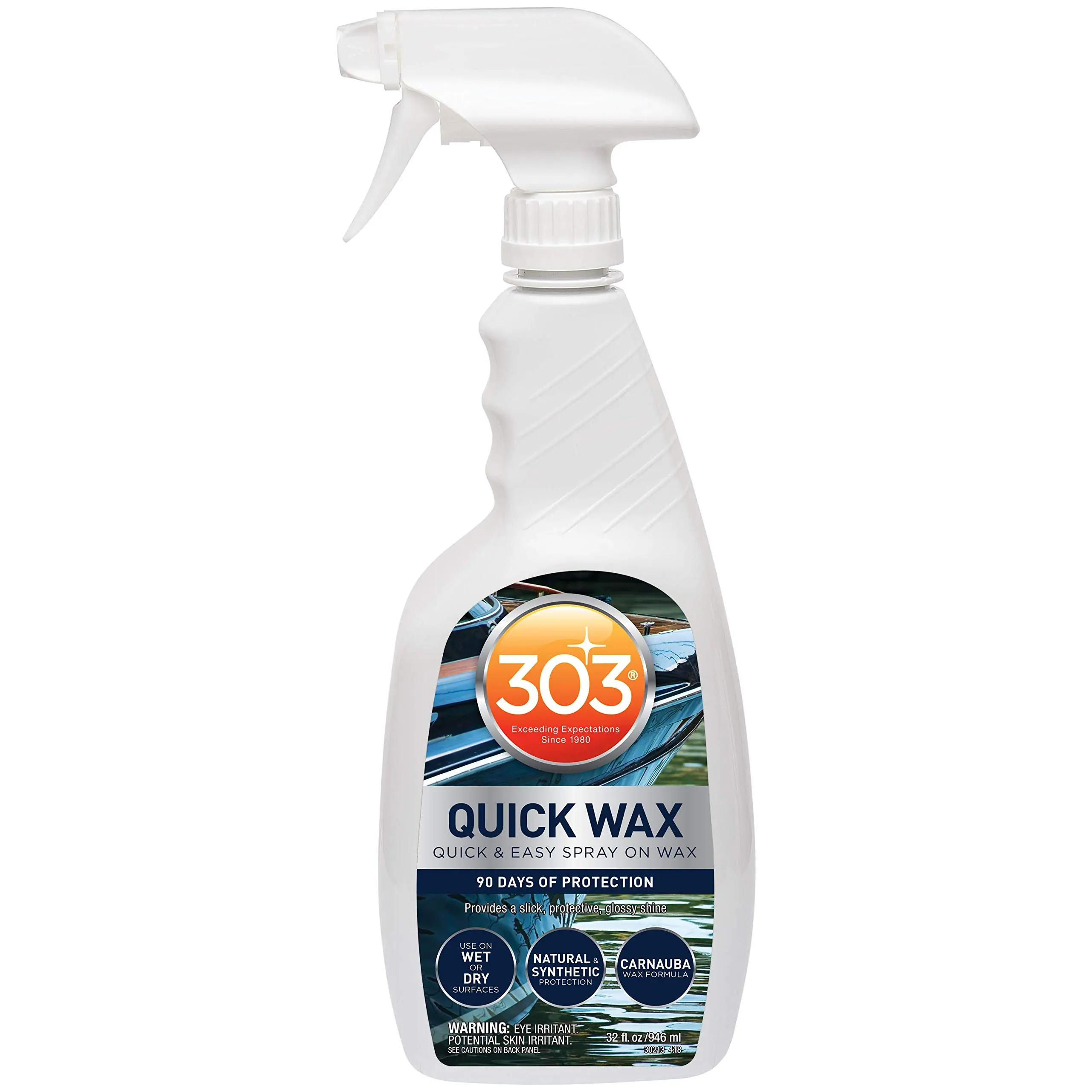 303 Marine Quick Wax - Quick & Easy - 90 Days Of Protection - Provides a Slick, Protective