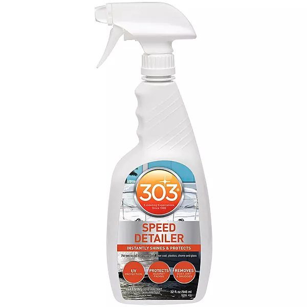 303 Products Marine Speed Detailer - Instantly Shines And Protects - UV Protection - Protects Against Fading - Removes Dust