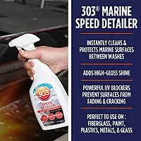 303 Products Marine Speed Detailer - Instantly Shines And Protects - UV Protection - Protects Against Fading - Removes Dust