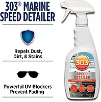 303 Products Marine Speed Detailer - Instantly Shines And Protects - UV Protection - Protects Against Fading - Removes Dust