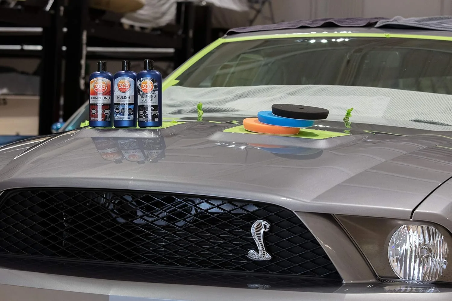 303 Polish - for High Gloss, Reflective Shine - Eliminates Swirls - Provides Deep Shine to Paint - Removes 2000 Grit Scratches (Step 2), 12 fl. oz. (30704)