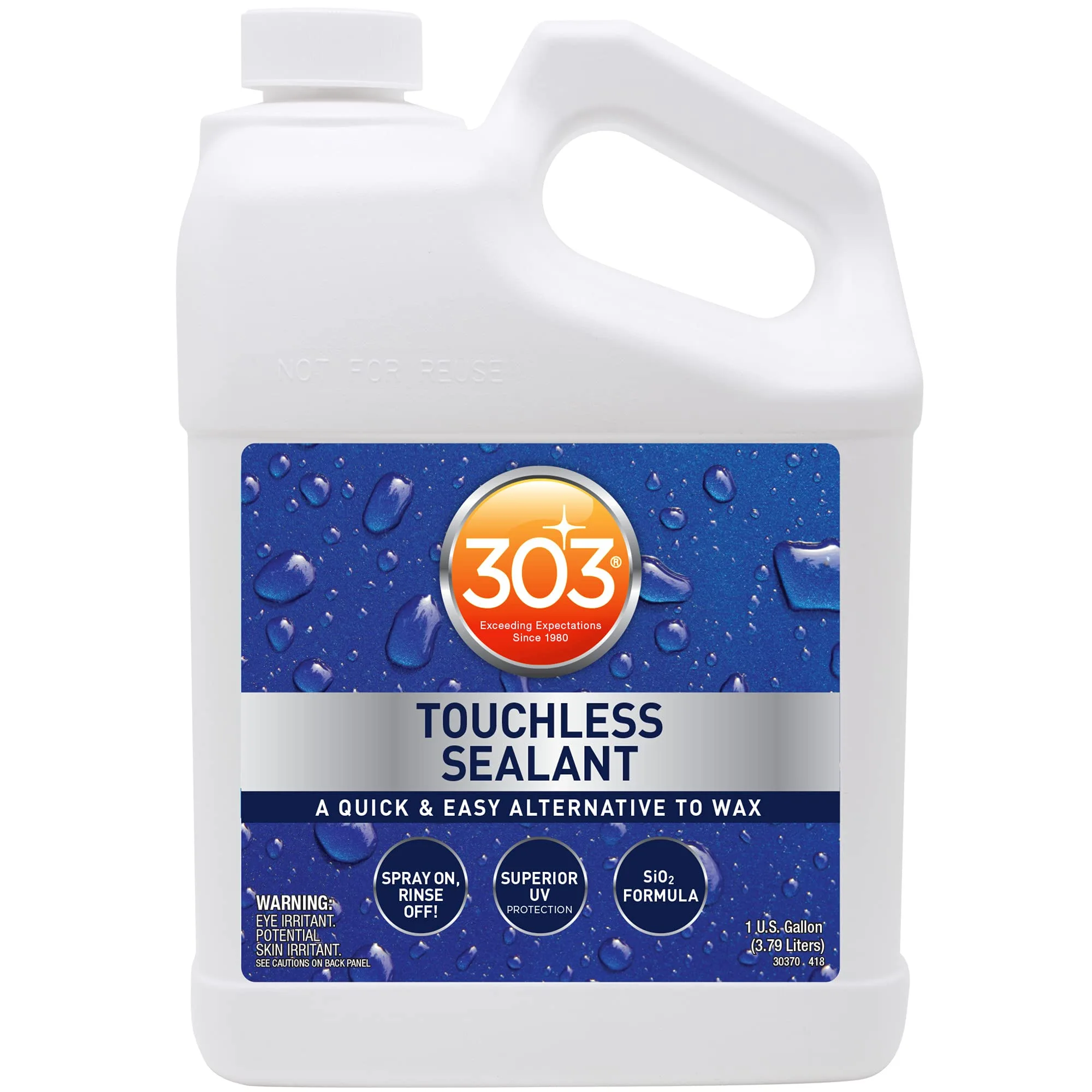 303 Products Touchless Sealant - SiO2 Technology - Water Activated Paint and Glass Protection - Spray On, Rinse Off