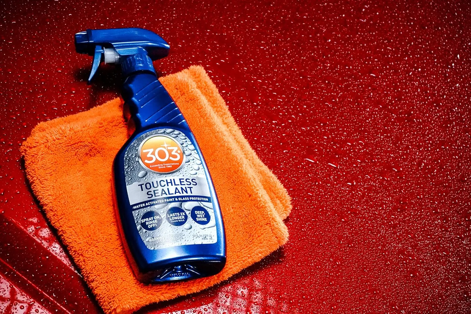 303 Products Touchless Sealant - SiO2 Technology - Water Activated Paint and Glass Protection - Spray On, Rinse Off