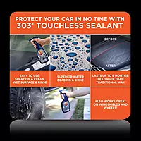 303 Products Touchless Sealant - SiO2 Technology - Water Activated Paint and Glass Protection - Spray On, Rinse Off