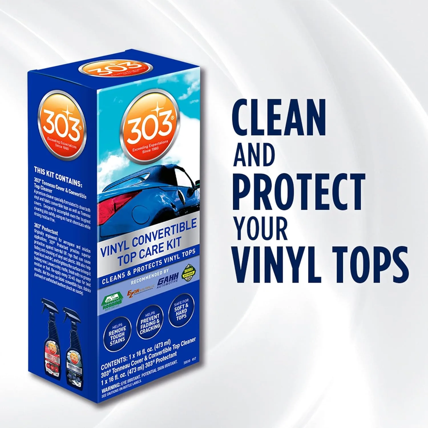 303 Products 30510 Convertible Vinyl Top Cleaning and Care Kit