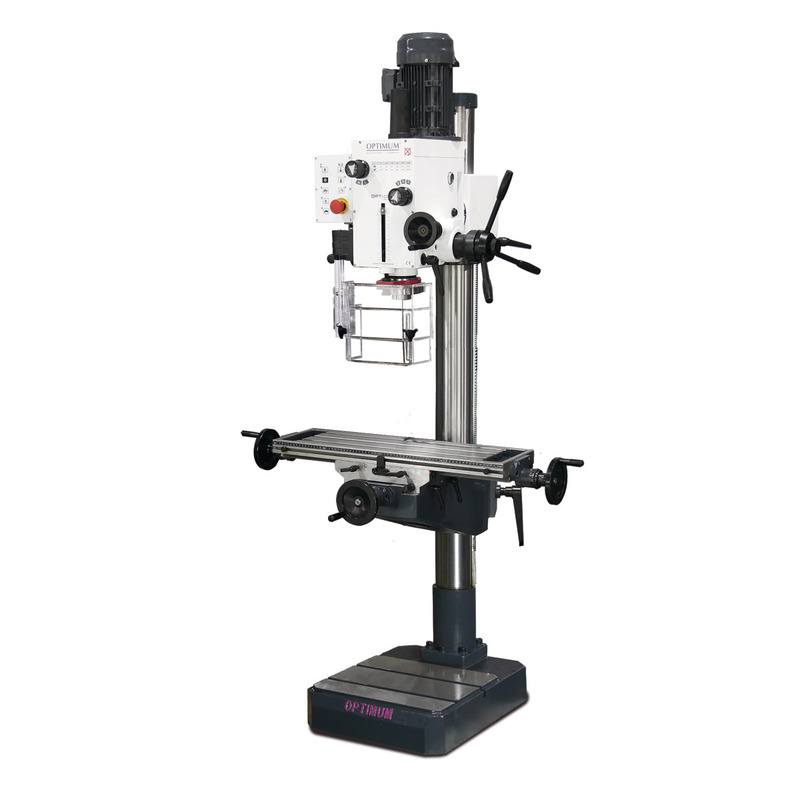 OPTIMUM OPTIdrill DH 40CT – Pillar Gear Drill With Cross Table