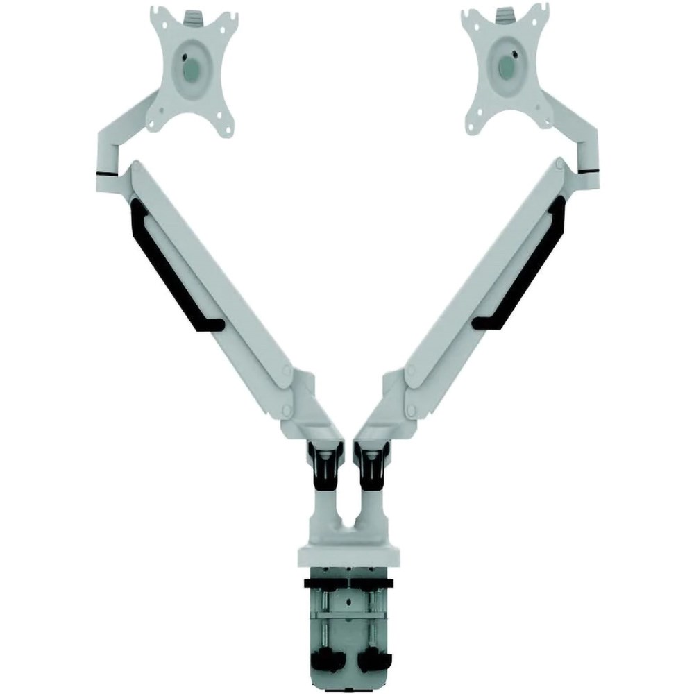 Sylex Scimitar Double Monitor Arm White