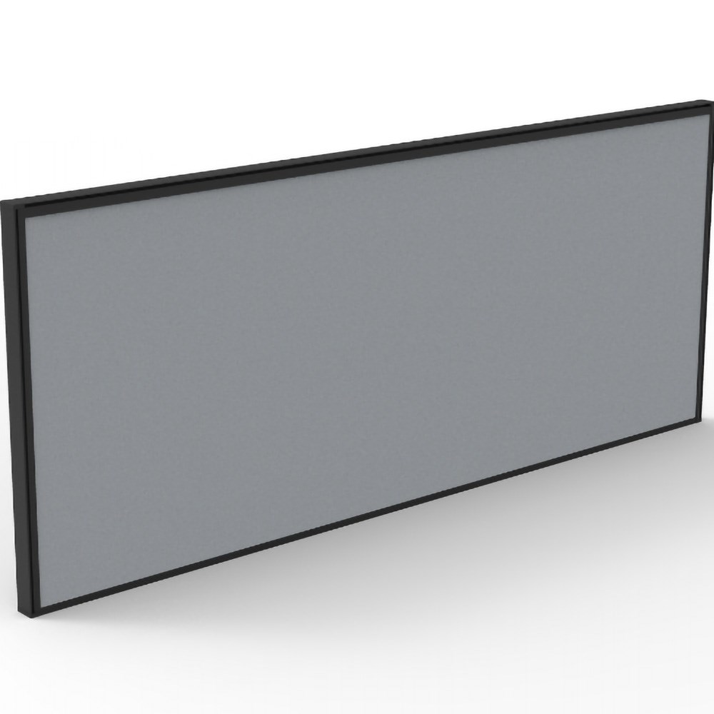 Rapidline SHUSH30+ Screen 1200W x 30D x 495mmH Black Frame Grey Pinnable Fabric