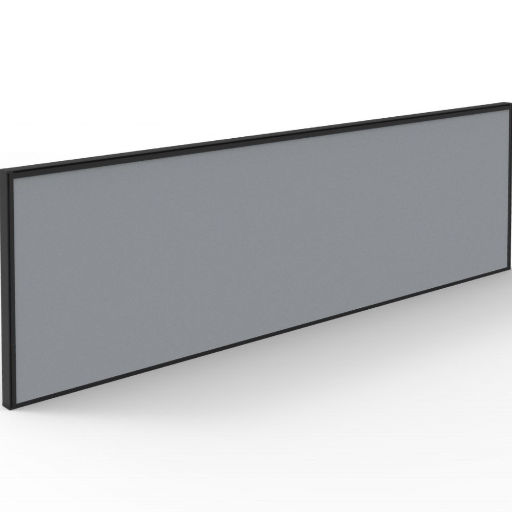 Rapidline SHUSH30+ Screen 1500W x 30D x 495mmH Black Frame Grey Pinnable Fabric