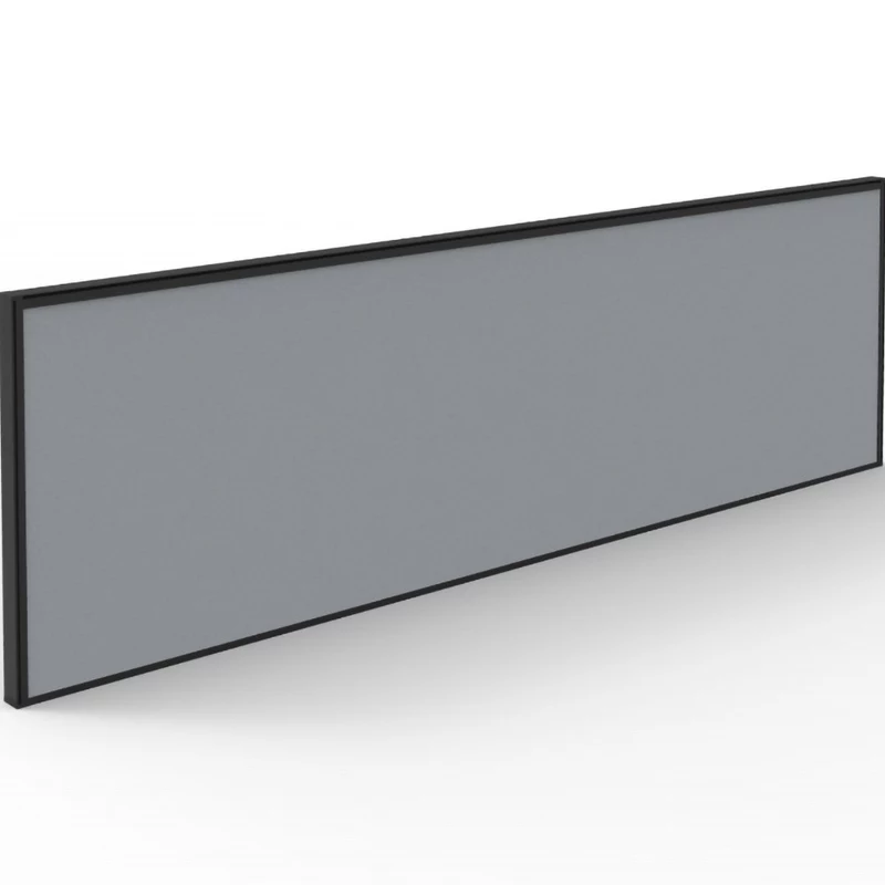 Rapidline SHUSH30+ Screen 1500W x 30D x 495mmH Black Frame Grey Pinnable Fabric