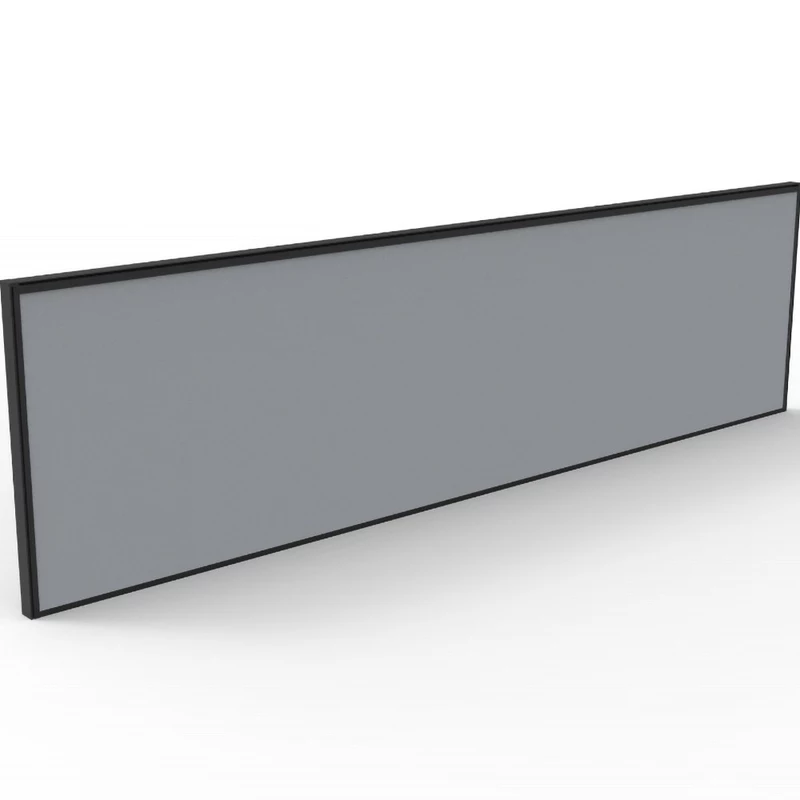 Rapidline SHUSH30+ Screen 1800W x 30D x 495mmH Black Frame Grey Pinnable Fabric