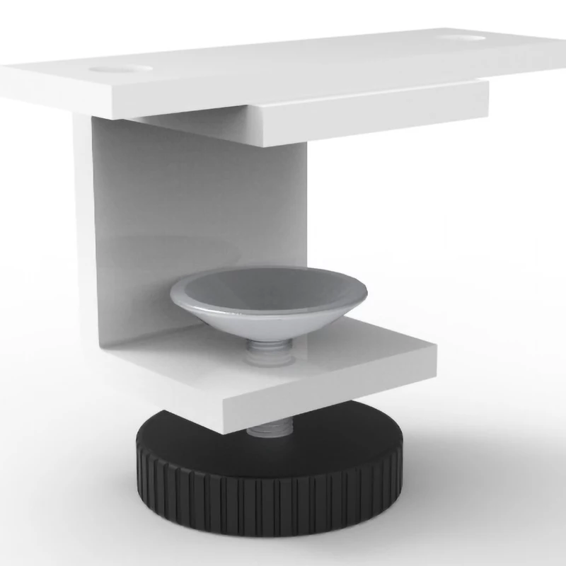 Rapidline SHUSH30+ Screen Desk Mounted Clamp White Set Of 2