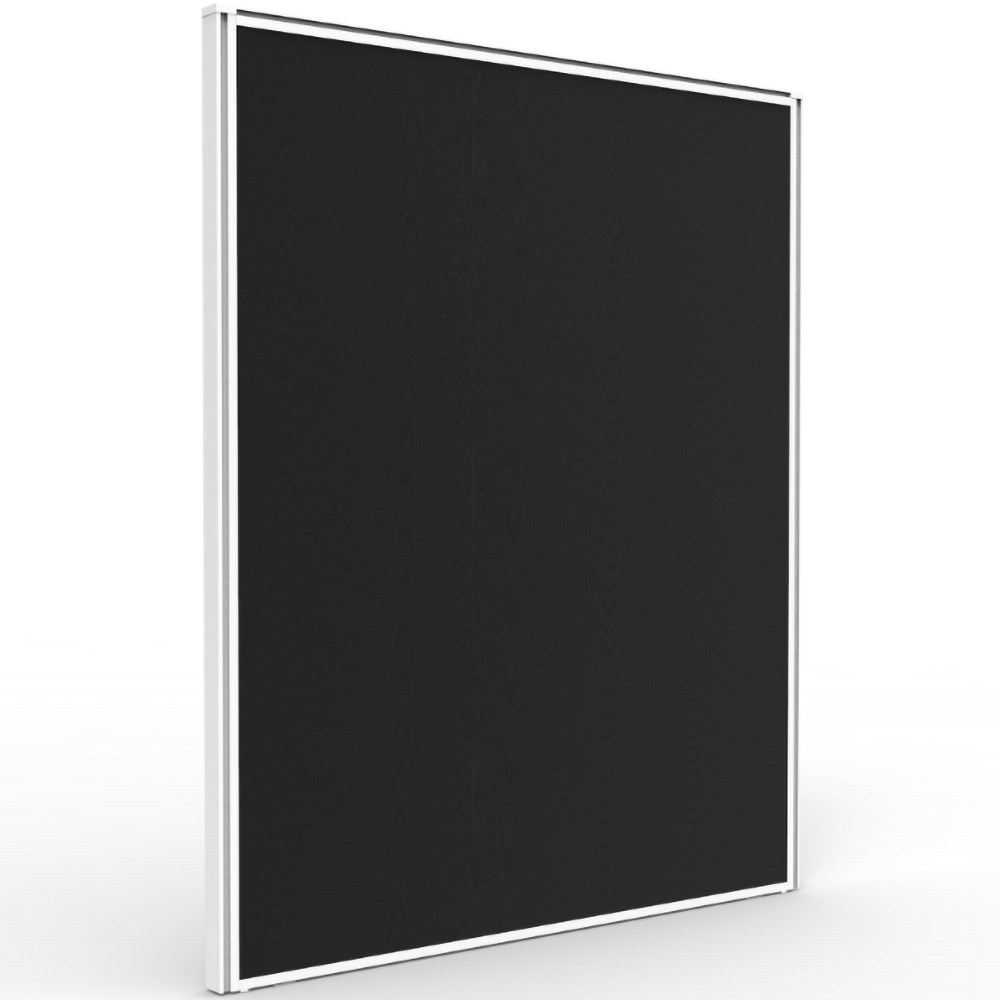 Rapidline SHUSH30+ Screen 750W x 30D x 900mmH White Frame Black Pinnable Fabric