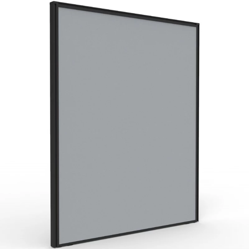 Rapidline SHUSH30+ Screen 750W x 30D x 900mmH Black Frame Grey Pinnable Fabric
