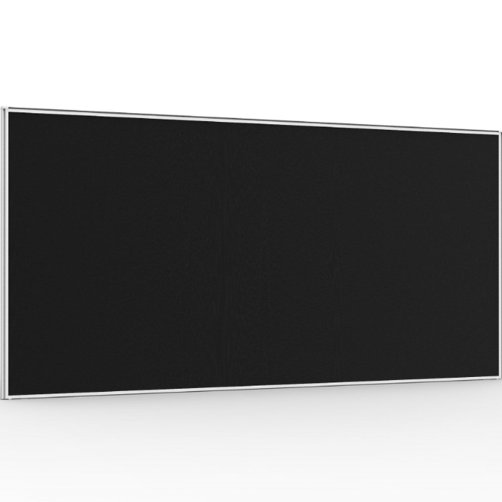 Rapidline SHUSH30+ Screen 1200W x 30D x 900mmH White Frame Black Pinnable Fabric