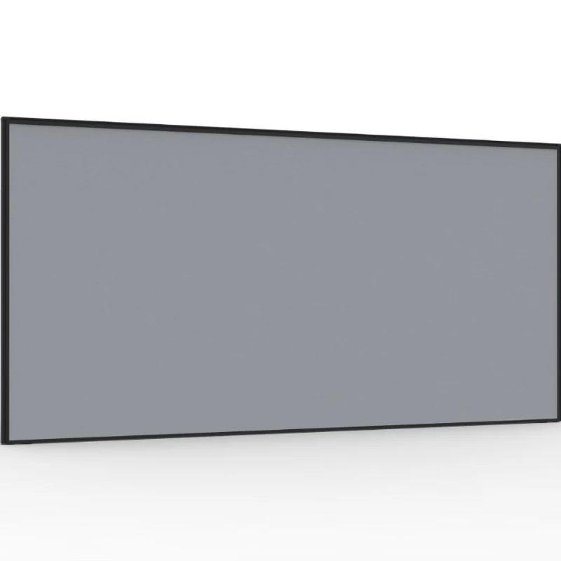 Rapidline SHUSH30+ Screen 1200W x 30D x 900mmH Black Frame Grey Pinnable Fabric