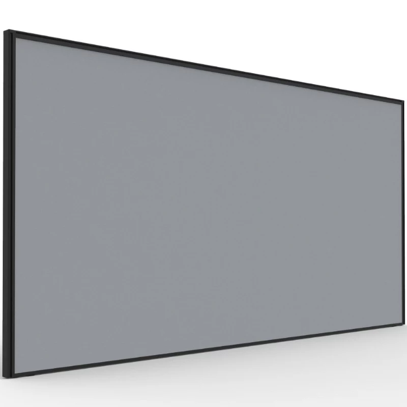 Rapidline SHUSH30+ Screen 1800W x 30D x 900mmH Black Frame Grey Pinnable Fabric