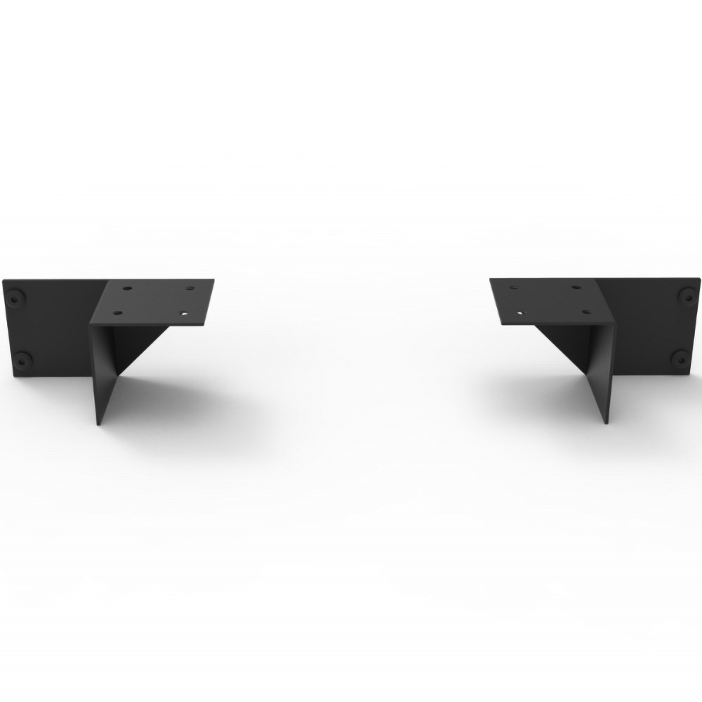 Rapidline SHUSH30+ Screen Fixing Bracket For 900mm Height Black Set Of 2