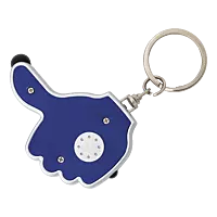3 in 1 Thumbs Up Keychain with Stylus and LED Light