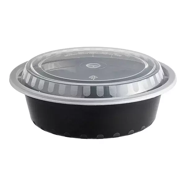 Round Microwavable Heavy Weight Container w/Lid - 150/Case