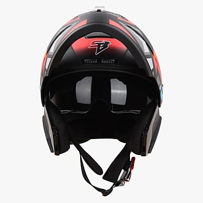 STEELBIRD SBA-7 ISS BIRDIE GLOSSY BLACK/WATERMELON C/V (M)