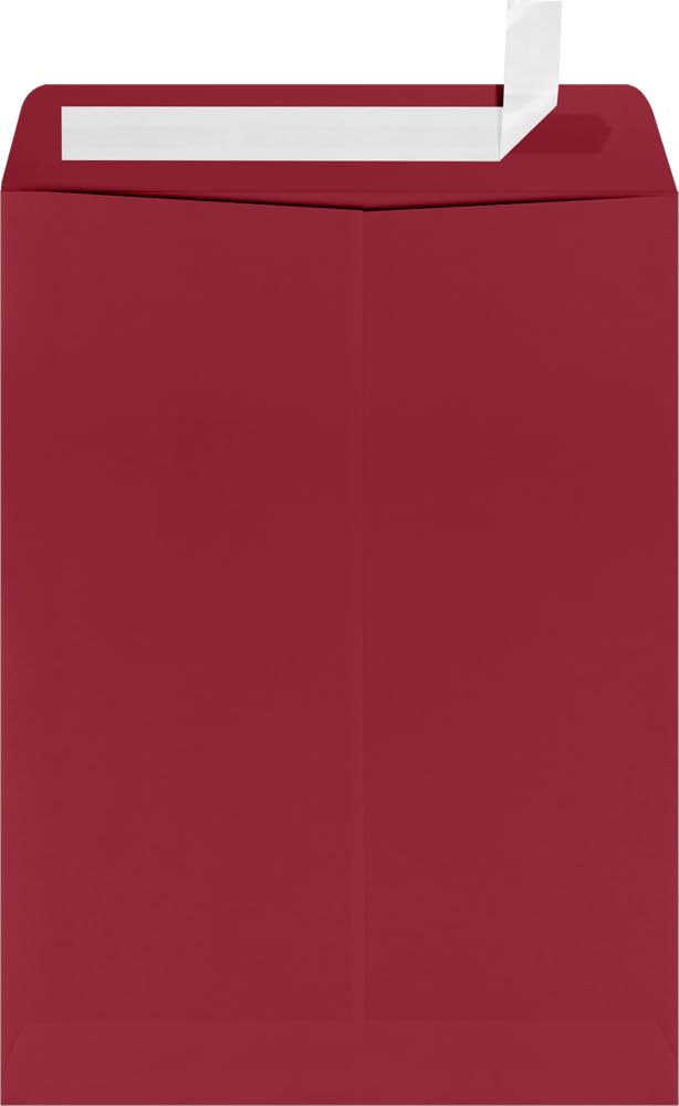LUX Open-End 9in x 12in Envelopes, Peel & Press Closure