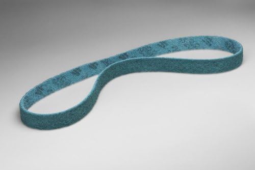 3M Scotch-Brite SC-BS Non-Woven Aluminum Oxide Blue Sanding Belt - Very Fine - 4 in Width x 60 in Length