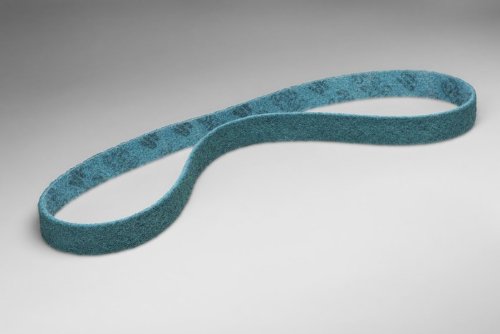 3M Scotch-Brite SC-BS Non-Woven Aluminum Oxide Blue Sanding Belt - Very Fine - 4 in Width x 60 in Length