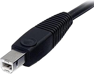 StarTech.com 6ft 4-in-1 USB DisplayPort KVM Switch Cable w/Audio & Microphone (DP4N1USB6),Black