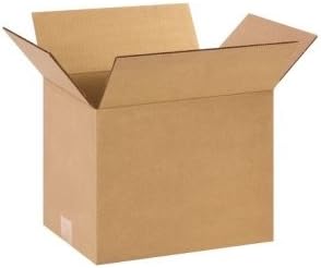 Partners Brand Corrugated Cartons, 12in x 9in x 9in, Kraft, Pack Of 25