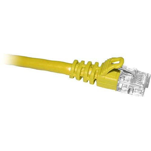 ENET CAT6 YELLOW 1 FOOT PATCH CABLE WITH SNAGLESS MOLDED BOOT (UTP) HIGH-QUALITY
